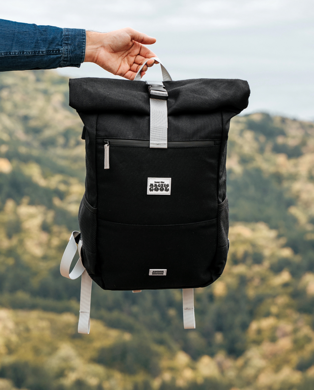 Black Arcticus Polar Explorer Backpack with multiple compartments and padded straps for outdoor adventures.