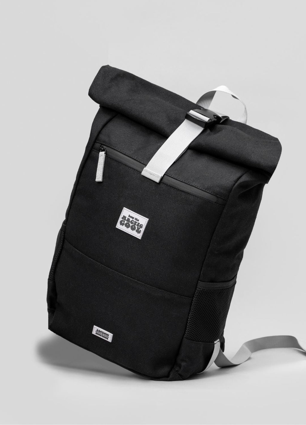 Black Arcticus Polar Explorer backpack with multiple compartments and adjustable straps, designed for outdoor adventures.