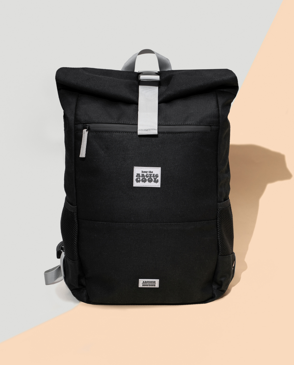 Black Arcticus Polar Explorer Backpack showing multiple compartments and padded shoulder straps for outdoor adventures.