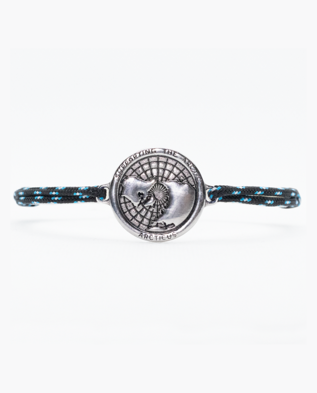 Black Arctic Circle bracelet by Arcticus featuring a sleek, minimalist design with a smooth finish and adjustable fit.