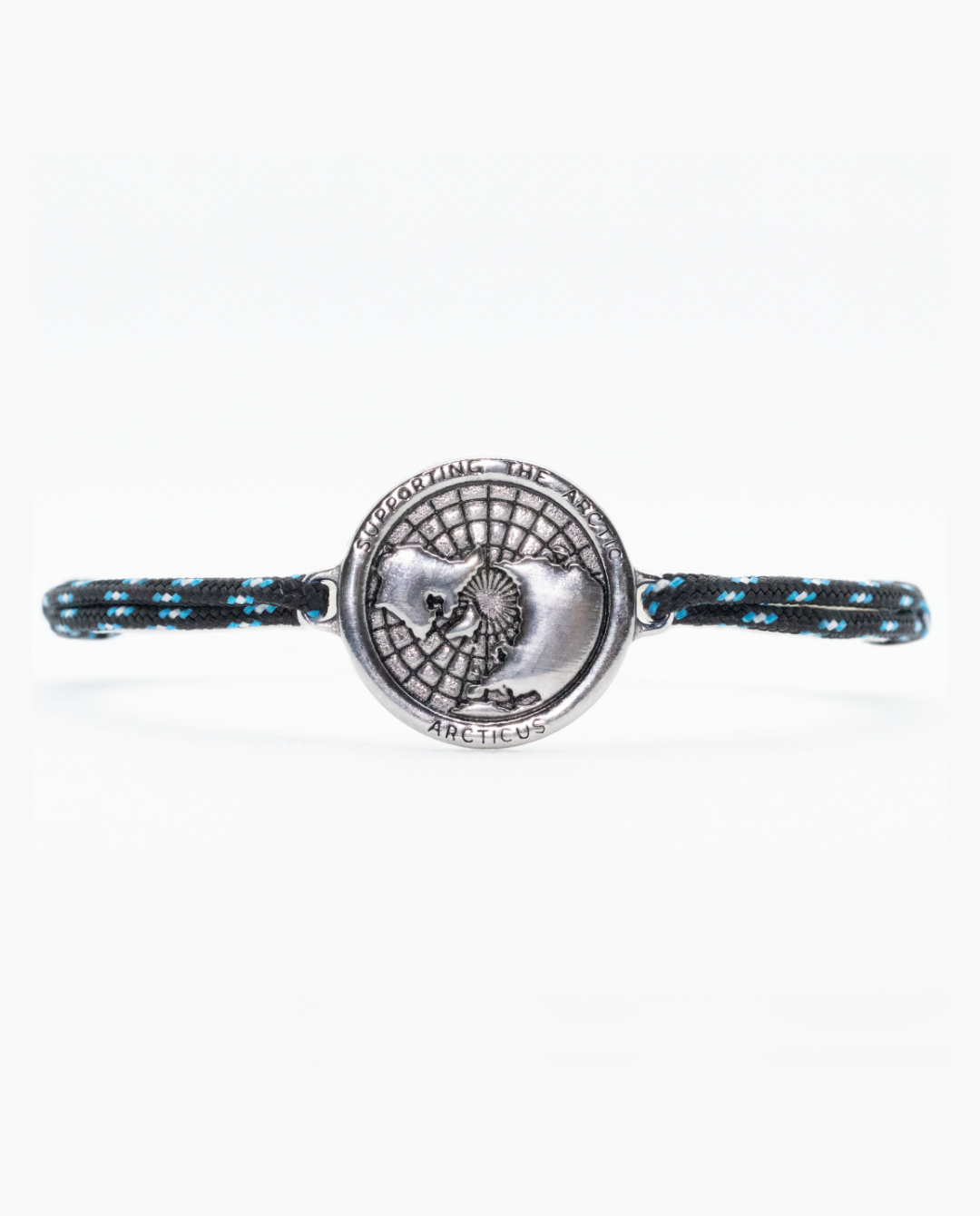 Black Arctic Circle bracelet by Arcticus featuring a sleek, minimalist design with a smooth finish and adjustable fit.