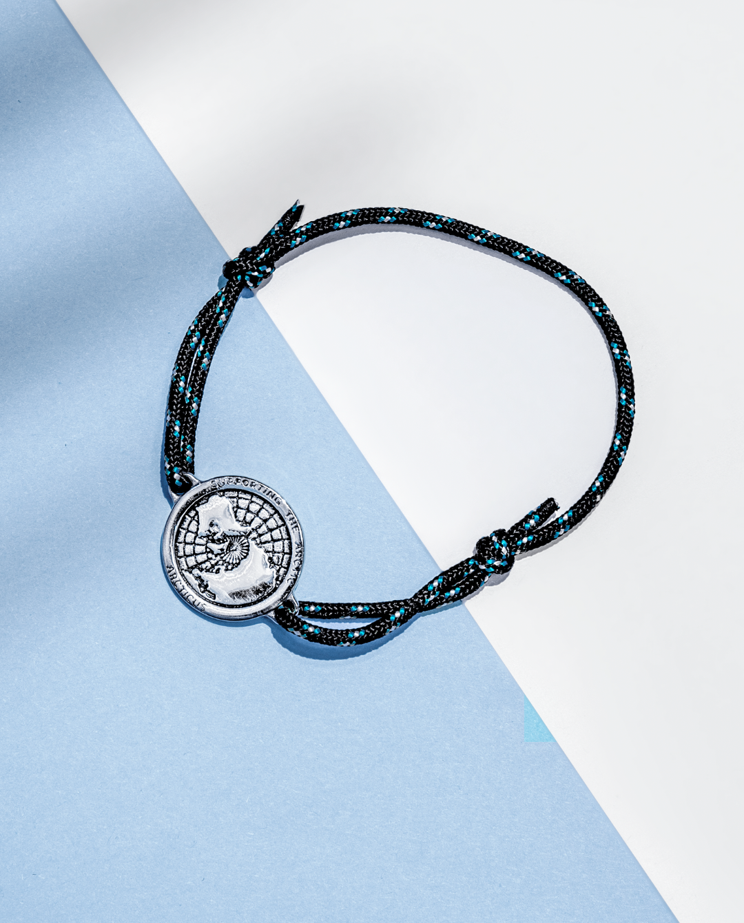 Black Arcticus Arctic Circle bracelet with sleek, minimalist design and adjustable band, perfect for stylish accessories.