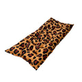 Leopard print quilted kids' floor cushion by bees&blooms in three sizes, soft and comfortable for play and relaxation.