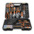 Dropshipman 53-piece home hand tool set including woodworking, gardening, and repair tools in a compact toolbox.