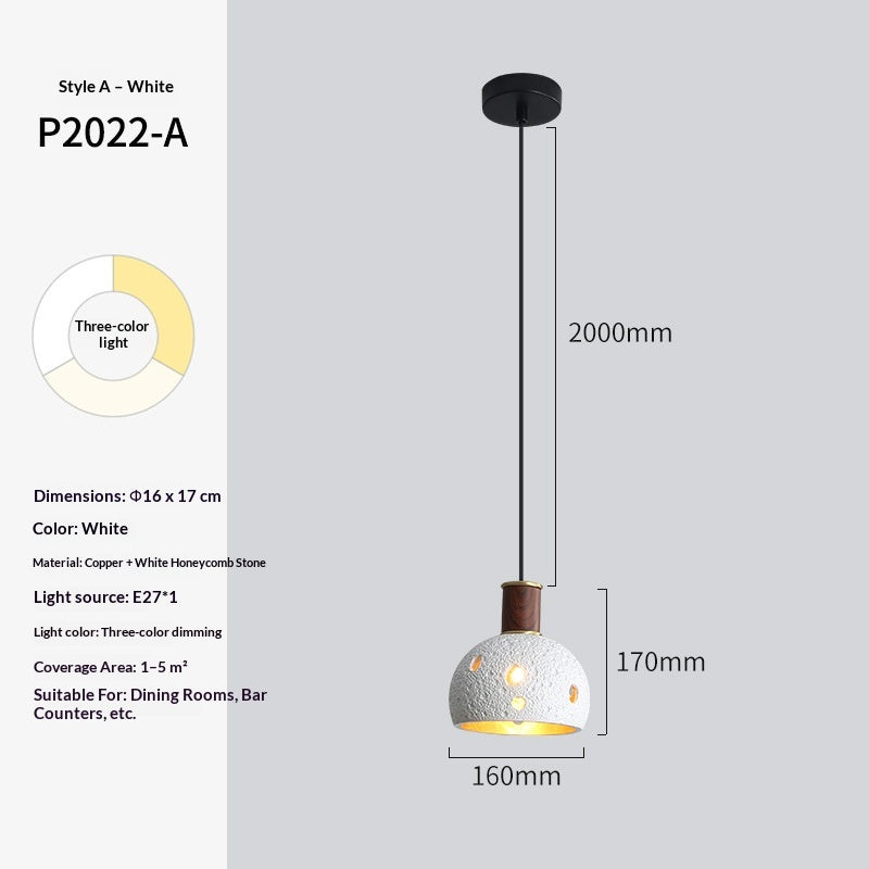 Creative vintage bedside pendant lamp by Dropshipman with a white finish, stylish and decorative for bedroom lighting.