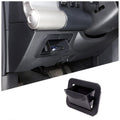 Black Dropshipman center console storage box for in-seat storage tray, compact and organized vehicle interior accessory.