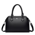 Black women's multi-compartment tote bag by Dropshipman with organized sections and sturdy handles.