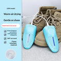 Blue Dropshipman household UV shoe dryer with dehumidifying and deodorizing features, designed to dry and freshen shoes efficiently.