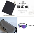 UV400 TR90 frameless rectangular sunglasses for men and women, lightweight and universal fit, by Dropshipman.