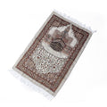 New floral design Kaaba gold-thread cotton yarn carpet, 65x105cm, featuring intricate floral patterns and gold accents.