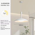 Matte white Nordic minimalist creative lighting fixture with three-tone design, modern and stylish interior ceiling light.