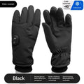 Dropshipman outdoor cycling touchscreen heated gloves with touchscreen fingertips, insulated for cold weather cycling.