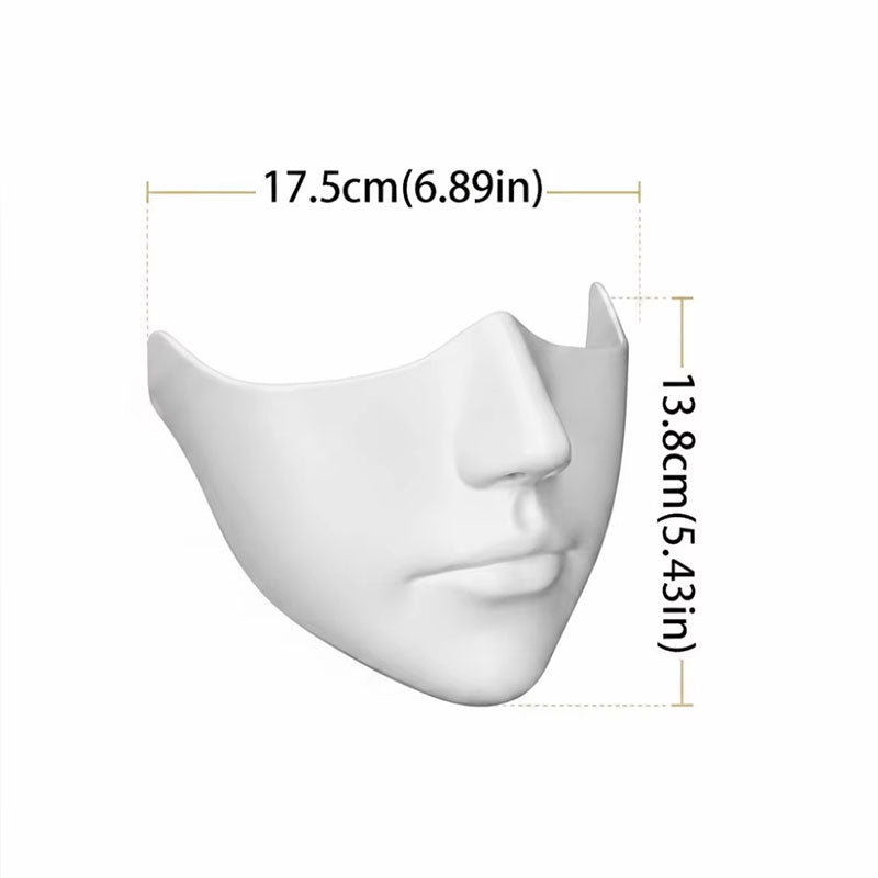Hand-painted half face mask featuring retro antique Peking Opera design, ideal for cosplay, wall decor, or party gift.