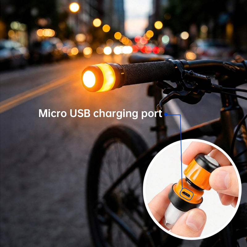 eprolo LED scooter turn signal lights 2-pack for Ninebot Max G30 and ES Series, waterproof handlebar indicators.