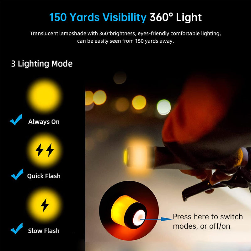 Eprolo LED scooter turn signal lights in a 2-pack, waterproof handlebar indicators for Ninebot Max G30 and ES series scooters.
