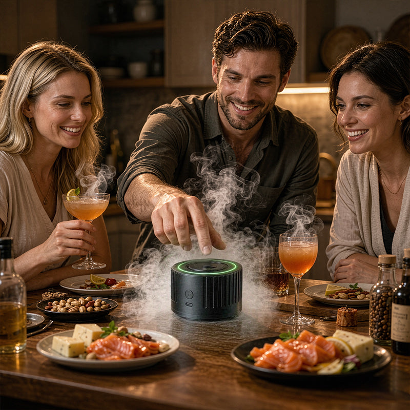 Electric smoker infuser and cocktail smoking kit by eprolo, tabletop drink smoke diffuser for whiskey and cocktails.