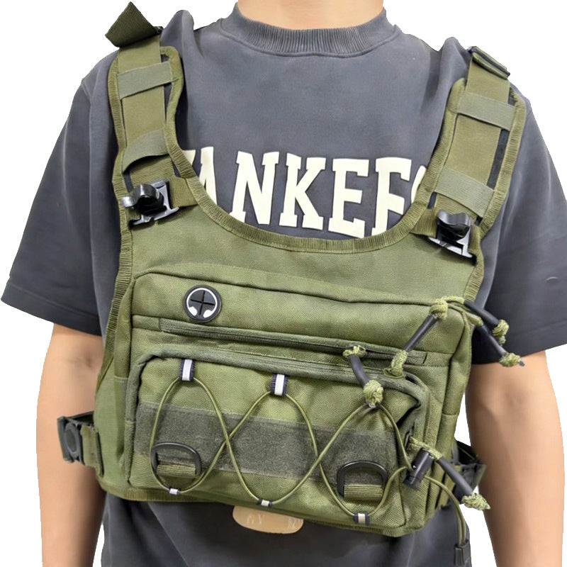 Men’s waterproof tactical chest bag by eprolo, outdoor crossbody sling for hiking, trail running, travel, and camping.