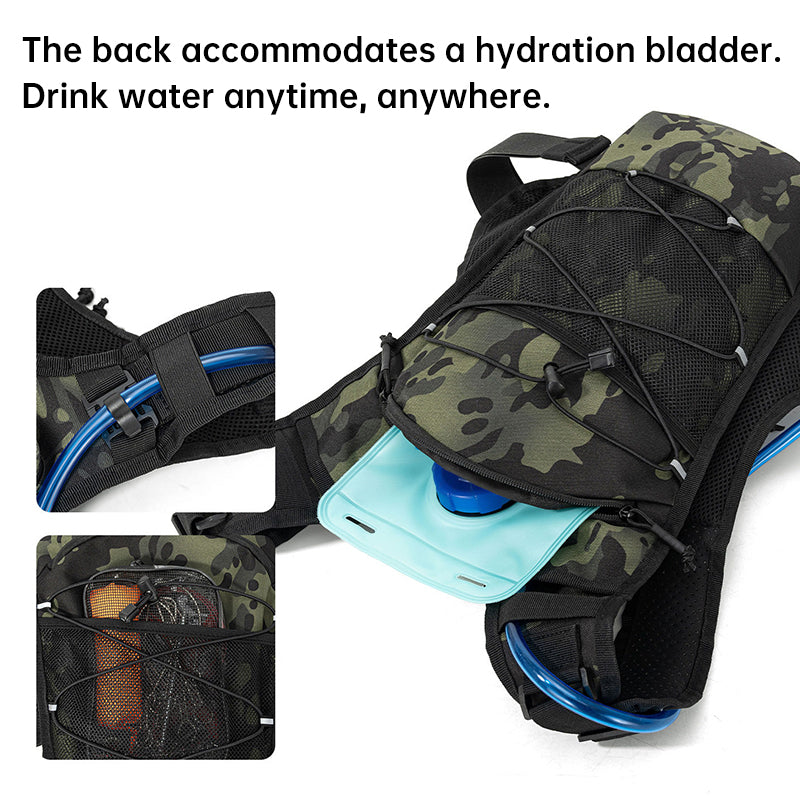 Men’s waterproof tactical chest bag by eprolo, outdoor crossbody sling for hiking, trail running, travel, and camping activities.