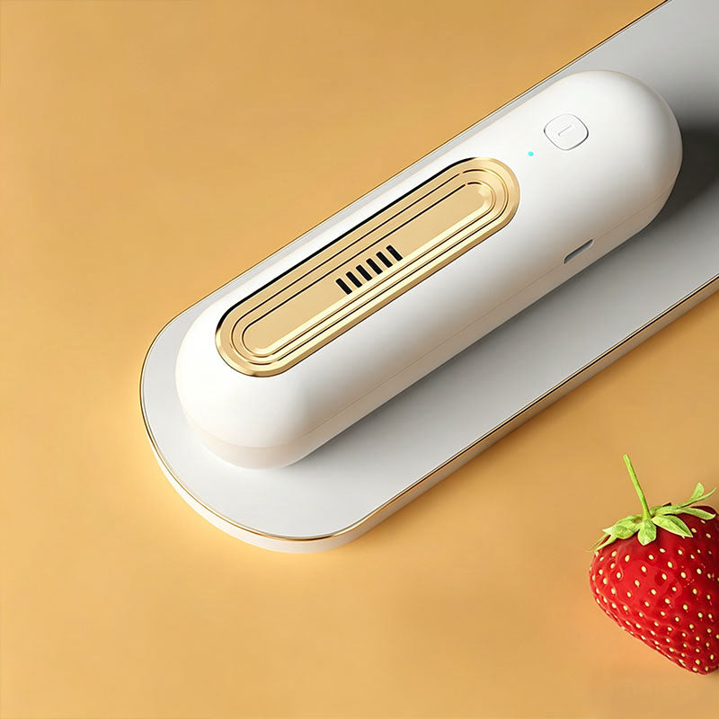 eprolo Ozoori rechargeable fridge deodorizer and odor eliminator for kitchen, freezer, and food storage, gold compact design
