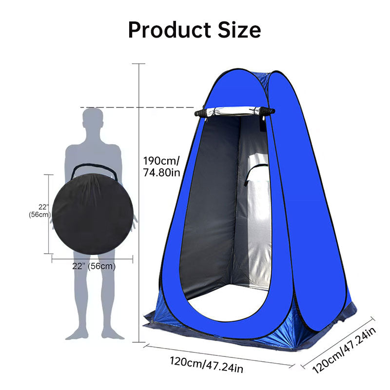 eprolo green portable outdoor camping tent for one person with changing room, shower, storage, fishing, and photography用途