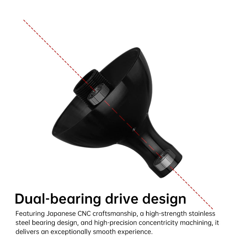 CNC aluminum fishing reel handle knob with ergonomic metal grip for spinning and baitcasting reels, DIY modification part by eprolo