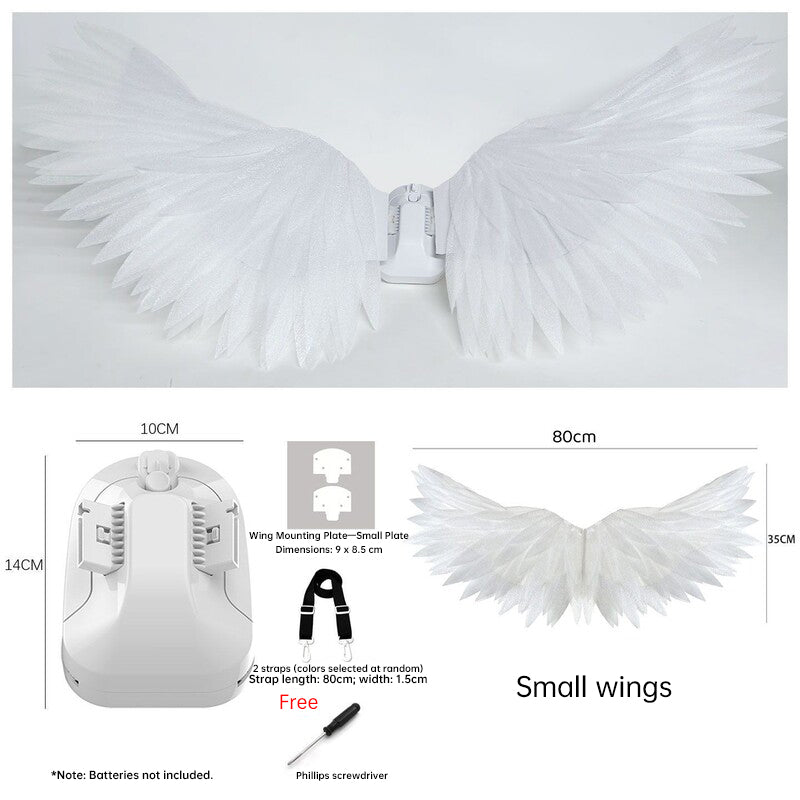 Motorized angel wings flower decoration DIY craft kit by eprolo for wedding and Valentine's bouquet decoration.
