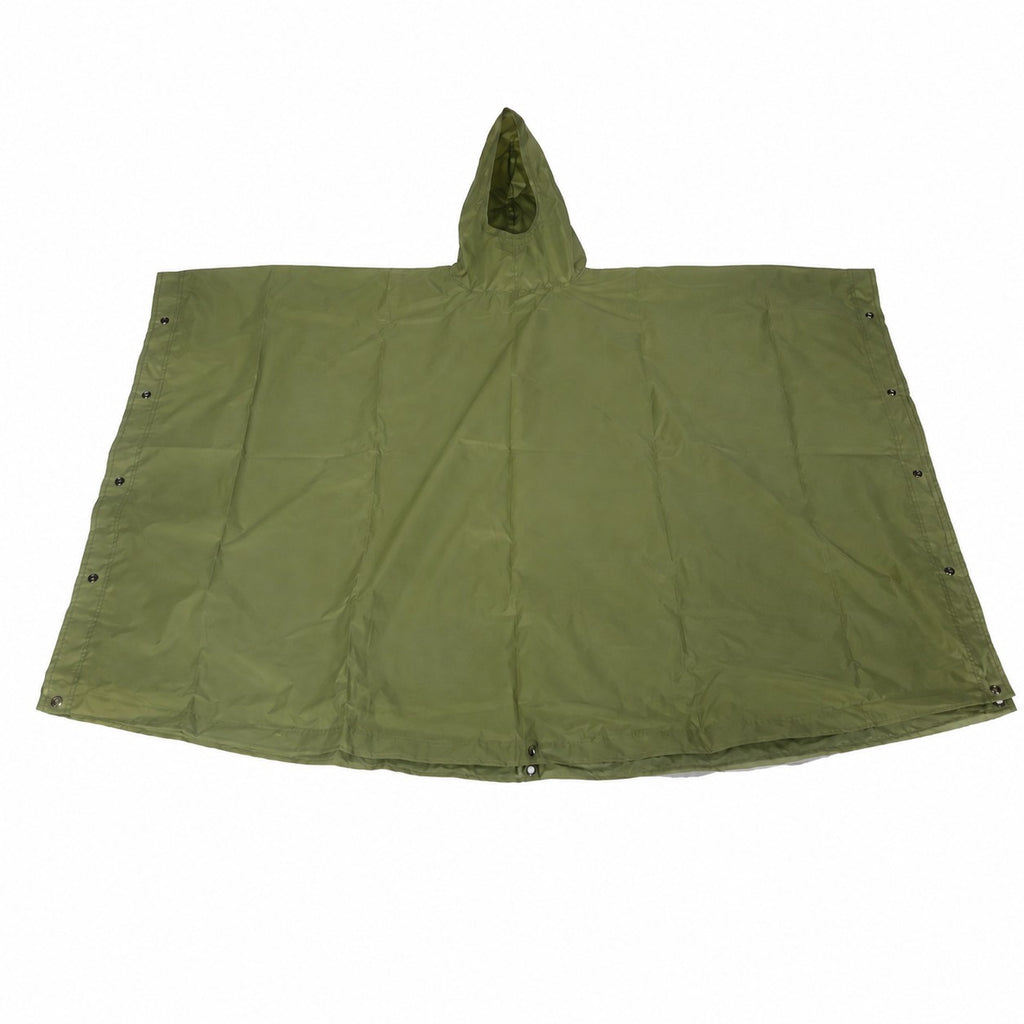 Galvi Linda 2-in-1 waterproof rain poncho and tent set with carry bag, showing the versatile outdoor weather gear in bright colors.