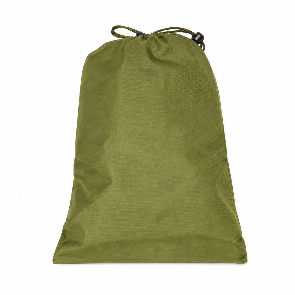 Galvi Linda 2-in-1 waterproof rain poncho and tent set with carry bag, shown folded and ready for outdoor use.