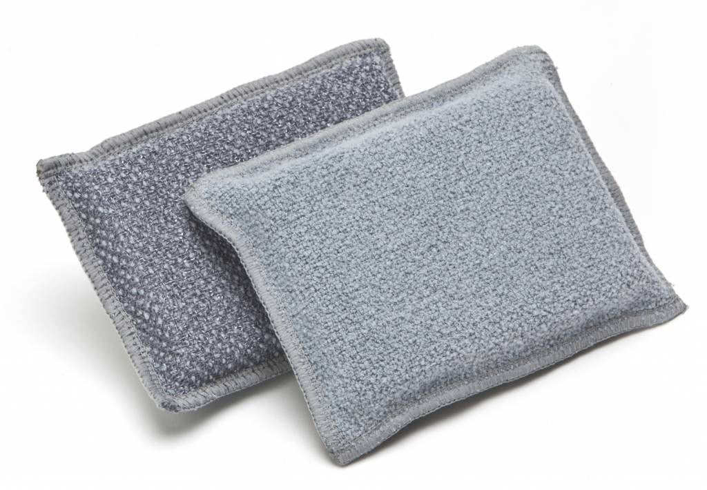 Set of 10 GoGoNano DUO microfiber scrubbing sponges, 13x9 cm, ideal for kitchen cleaning and scrubbing surfaces.
