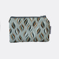 Shiny Lichis Blancos monedero bonito with sparkling metallic finish, compact coin purse with zipper closure.