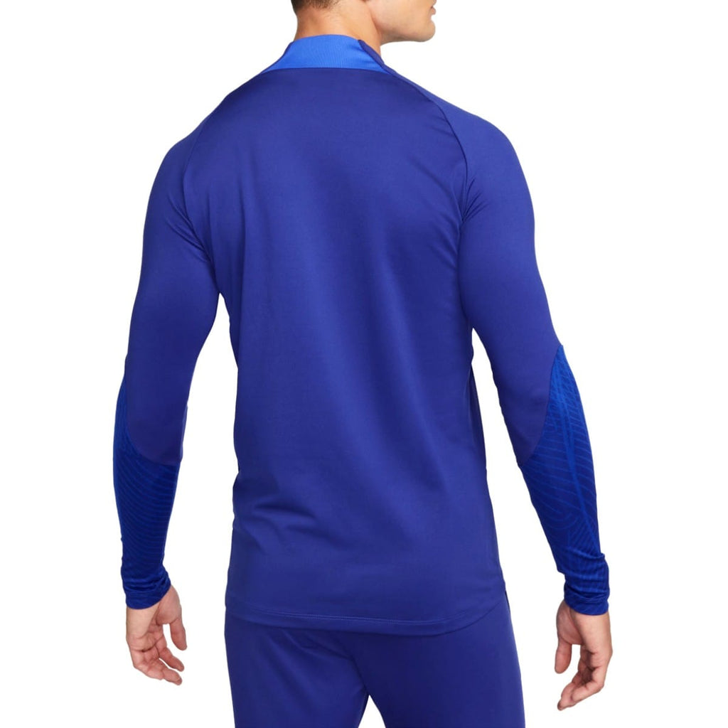 Nike Netherlands men's training soccer tracksuit, technical fabric, blue with Netherlands team logo, designed for sports training.