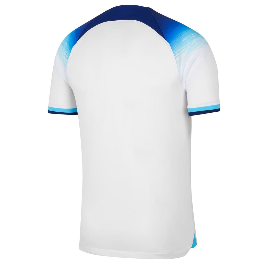 England national team home soccer jersey 2022/23 Nike, adult small size, white with red and blue team details.