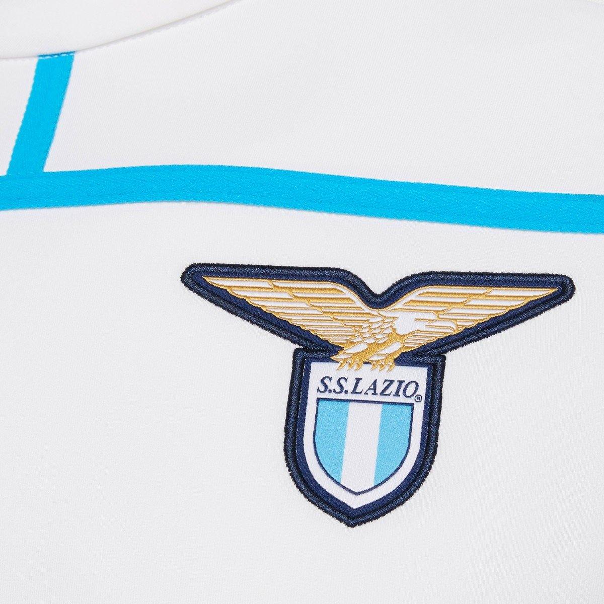 SS Lazio 2018/19 training technical soccer tracksuit by Macron, adult small size, featuring team logo and athletic design.