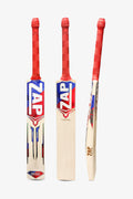 ZAP Classic Emperor English Willow Bat for cricket, featuring a wooden bat with a smooth handle and traditional design.